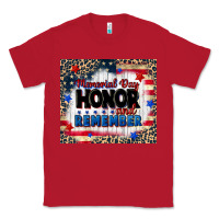 Red memorial day honor and remember Classic Tee - CowGirlArtShop
