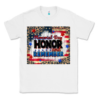 White memorial day honor and remember Classic Tee - CowGirlArtShop