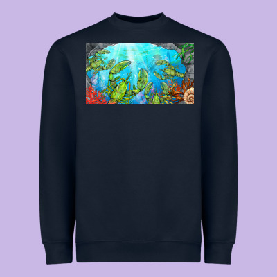 Lobster Sippy Cup Heavyweight Sweatshirt Designed By Barkaloodesign