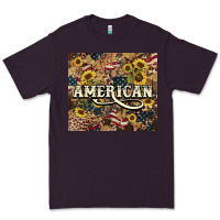 Plum American tumbler 4th of july Premium Tee - HowdyJamesFarm