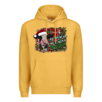 Mustard merry christmas cow Premium Hoodie - CowhideDigitalArt