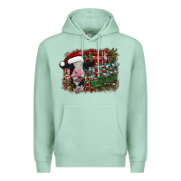 Seafoam merry christmas cow Premium Hoodie - CowhideDigitalArt