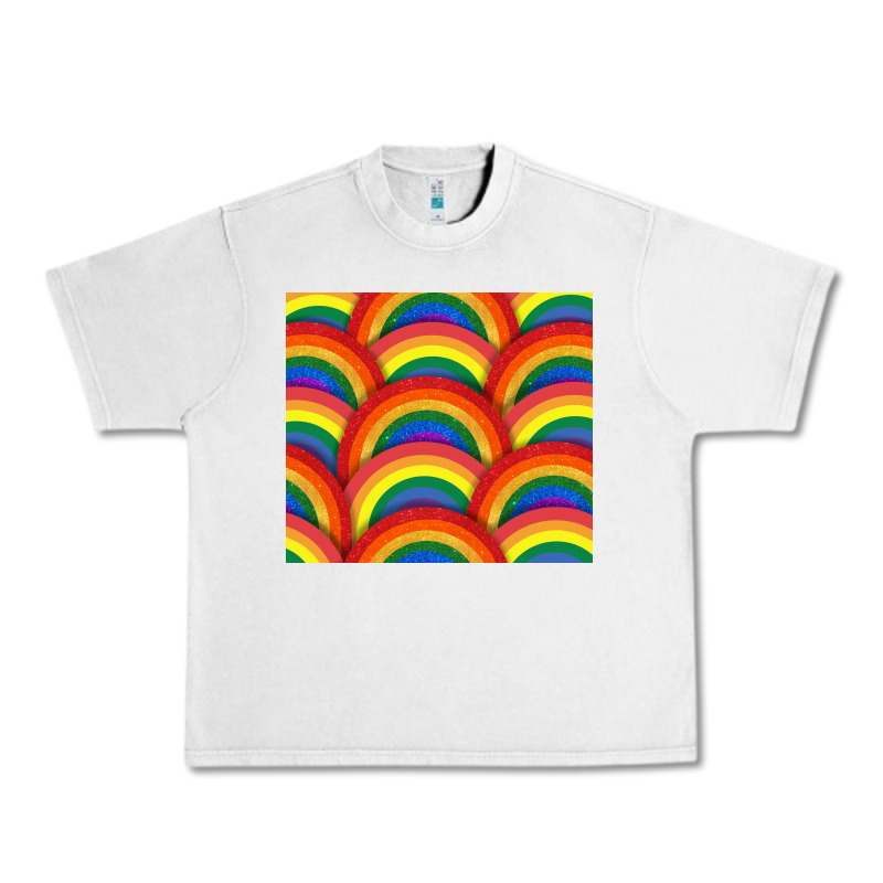 Pride Rainbow Glitter Tumbler Urban Heavy Tee by FaDigitalArtStudio | Teevron