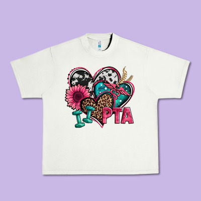 Pta Physical Therapy Assistant Hearts Urban Heavy Tee Designed By Jasminsmagicworld