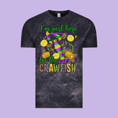 ı'm Just Here For The Crawfish Olivia Vintage Tee Designed By Oliviacreatesart