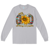 Moon Dust with god all things are possible with sunflower bbs Long Sleeve Tee - BundleAndBundleShop