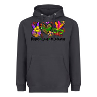 Smoke peace love  mardi gras Heavyweight Hoodie - AdoDesignShop