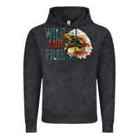 Vintage Black Wild and free Vintage Hoodie - FaDigitalArtStudio