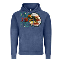 Vintage Denim Wild and free Vintage Hoodie - FaDigitalArtStudio