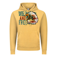 Vintage Mustard Wild and free Vintage Hoodie - FaDigitalArtStudio