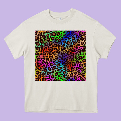 Pride Leopard Seamless Pattern Heavy Core Tee Designed By Nancycooperartshop