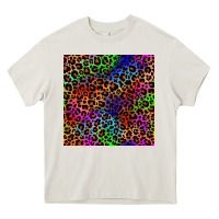 Cream Pride leopard seamless pattern Heavy Core Tee - NancyCooperArtShop