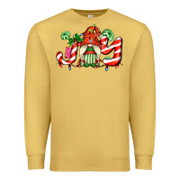 Antique Gold joy with gnomes and christmas cookie and candies Premium Sweatshirt - AdoDesignShop
