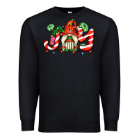 Black joy with gnomes and christmas cookie and candies Premium Sweatshirt - AdoDesignShop