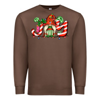 Chestnut joy with gnomes and christmas cookie and candies Premium Sweatshirt - AdoDesignShop