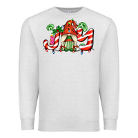 Oatmeal Heather joy with gnomes and christmas cookie and candies Premium Sweatshirt - AdoDesignShop