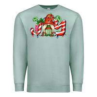 Seafoam joy with gnomes and christmas cookie and candies Premium Sweatshirt - AdoDesignShop