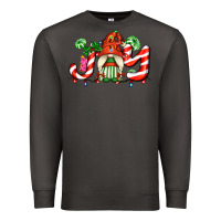 Smoke joy with gnomes and christmas cookie and candies Premium Sweatshirt - AdoDesignShop