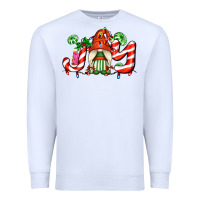 White joy with gnomes and christmas cookie and candies Premium Sweatshirt - AdoDesignShop