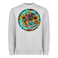 Rattlesnake And Sunflower Heavyweight Sweatshirt | Teevron