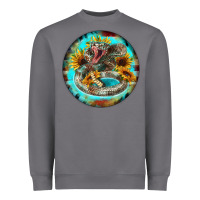 Storm rattlesnake and sunflower Heavyweight Sweatshirt - BarkalooDesign