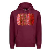 Burgundy Valentine's Day Brushstrokes Premium Hoodie - RanaPortraitStore