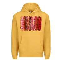 Mustard Valentine's Day Brushstrokes Premium Hoodie - RanaPortraitStore
