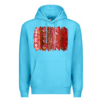 Ocean Blue Valentine's Day Brushstrokes Premium Hoodie - RanaPortraitStore