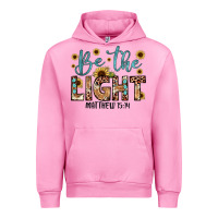 Fuchsia Pink be the light matthew 5 14 Urban Hoodie - JahusDesignShop