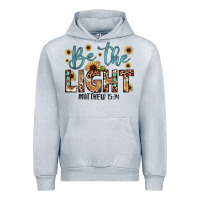Heather Grey be the light matthew 5 14 Urban Hoodie - JahusDesignShop