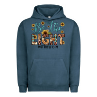 Pigment Midnight Navy be the light matthew 5 14 Urban Hoodie - JahusDesignShop