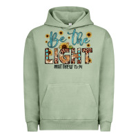 Pigment Oil Green be the light matthew 5 14 Urban Hoodie - JahusDesignShop