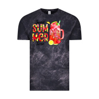 Cloud Black sweet summer time waterolor Vintage Tee - CowCowDesign