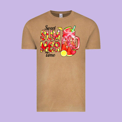 Sweet Summer Time Waterolor Vintage Tee Designed By Cowcowdesign