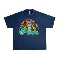 Navy pride rainbow Urban Heavy Tee - OliviaCreatesArt