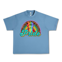 Pebble Blue pride rainbow Urban Heavy Tee - OliviaCreatesArt