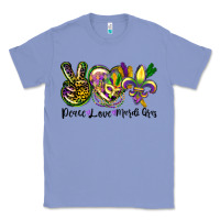 Colony Blue peace love mardi gras Classic Tee - CowGirlArtShop