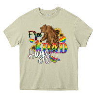 Mossy Free Dad hugs Heavy Core Tee - NancyCooperArtShop