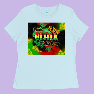 I Am Black History Tumbler Cowgirl Ladies Tee Designed By Cowgirlartshop