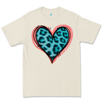 Bone Blue Leopard Heart Premium Tee - Jasminsmagicworld