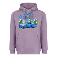 Lavender hello winter with sniwman and  truck Heavyweight Hoodie - AdoDesignShop