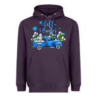 Plum hello winter with sniwman and  truck Heavyweight Hoodie - AdoDesignShop