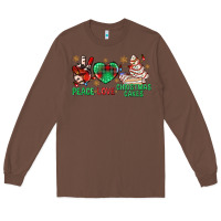 Chestnut peace love christmas cakes bbs Long Sleeve Tee - BundleAndBundleShop