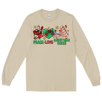 Mushroom peace love christmas cakes bbs Long Sleeve Tee - BundleAndBundleShop