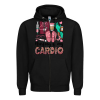 Black nursing is my cardio Zipper Hoodie - BarkalooDesign