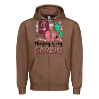 Chestnut nursing is my cardio Zipper Hoodie - BarkalooDesign