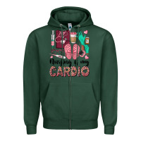 Sports Green nursing is my cardio Zipper Hoodie - BarkalooDesign