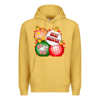 Antique Gold merry christmas ball Premium Hoodie - CowhideDigitalArt