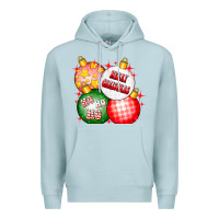 Blue Mist merry christmas ball Premium Hoodie - CowhideDigitalArt