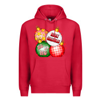 Cardinal merry christmas ball Premium Hoodie - CowhideDigitalArt